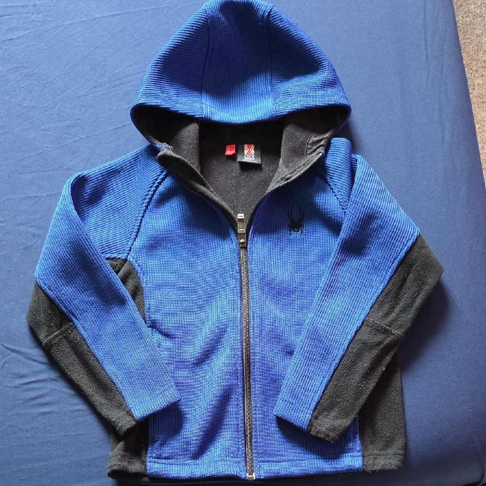 Spyder Blue and Black Athletic Hoodie